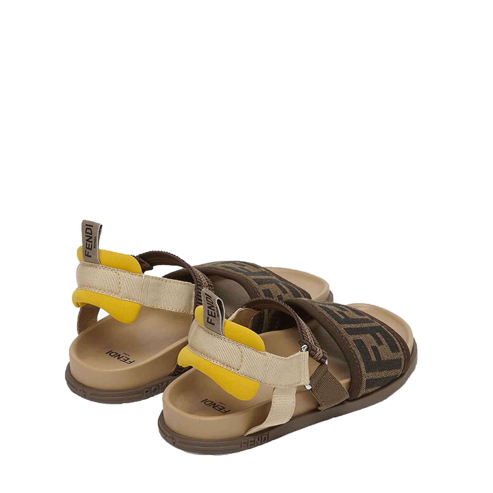 Fendi Girls FF Sandals Brown Eu31