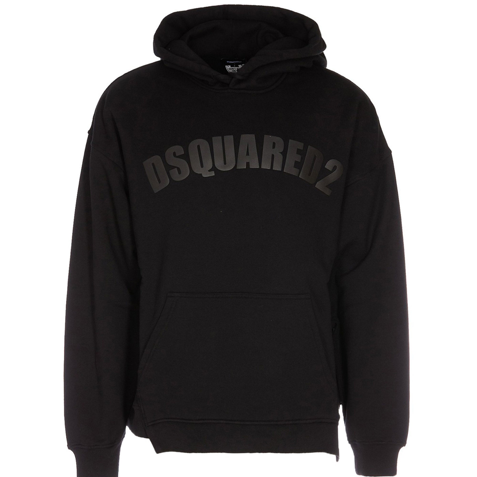 Dsquared2 Mens Relaxed Fit Logo Hoodie Black S