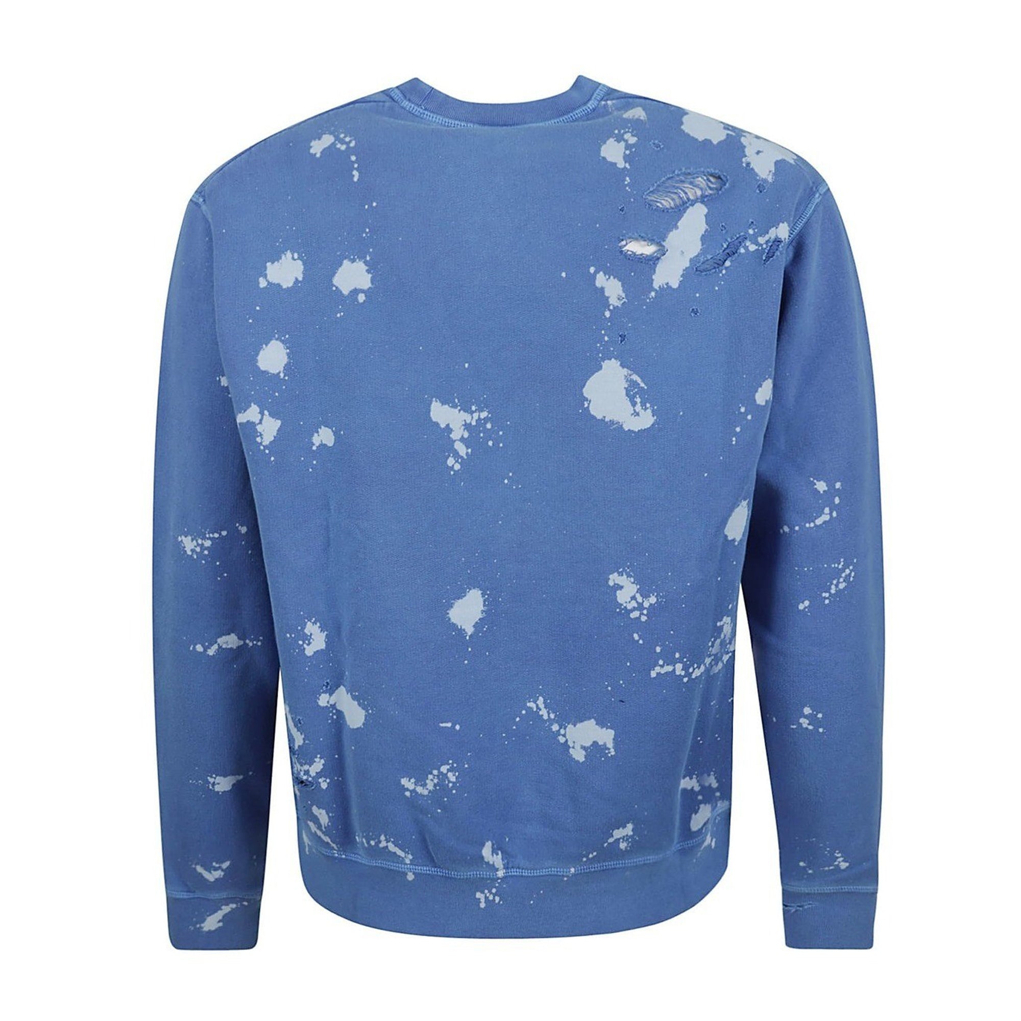 Dsquared2 Mens Logo Cotton Sweatshirt Baja Blue XL