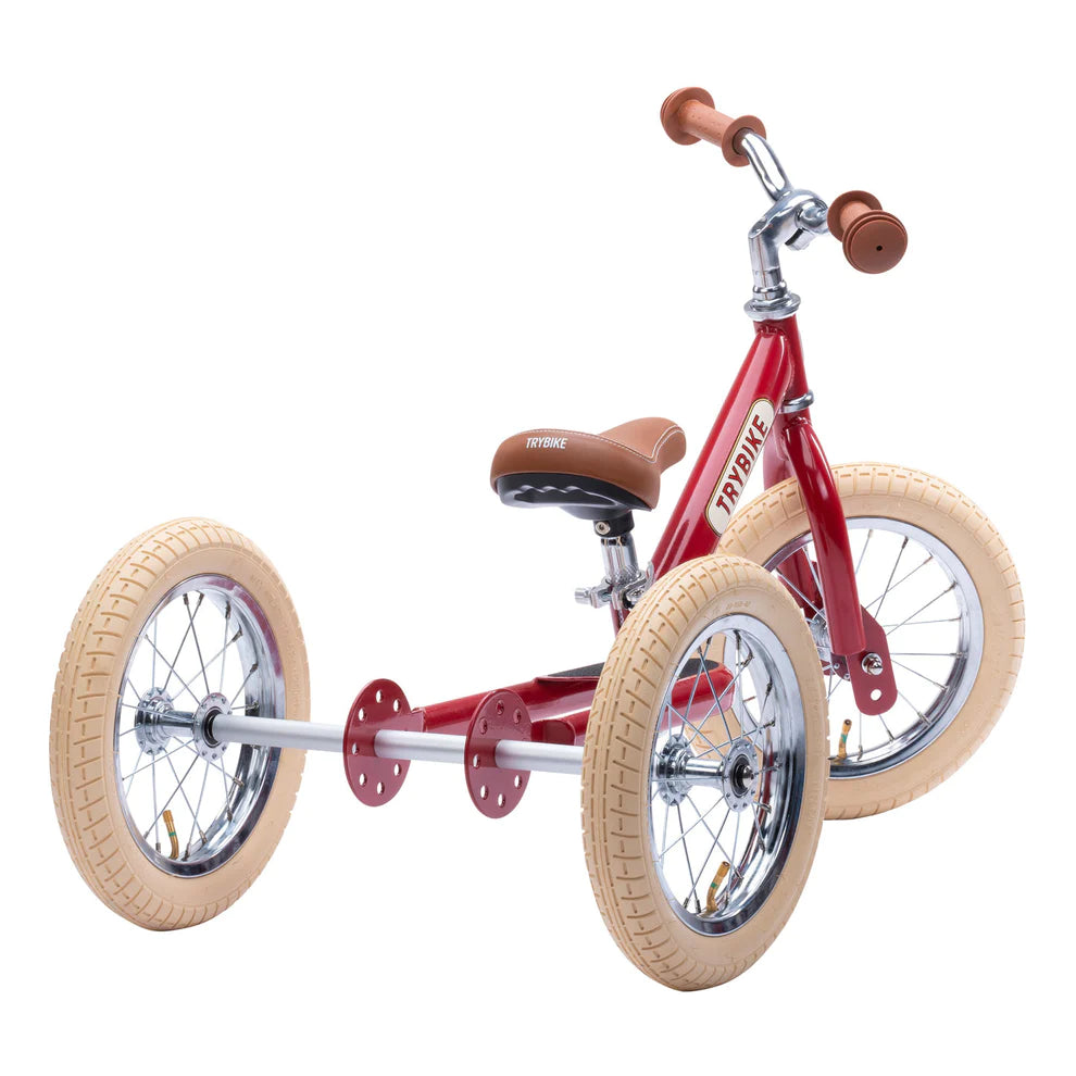 Trybike - Steel 2 In 1 Balance Trike Vintage Red