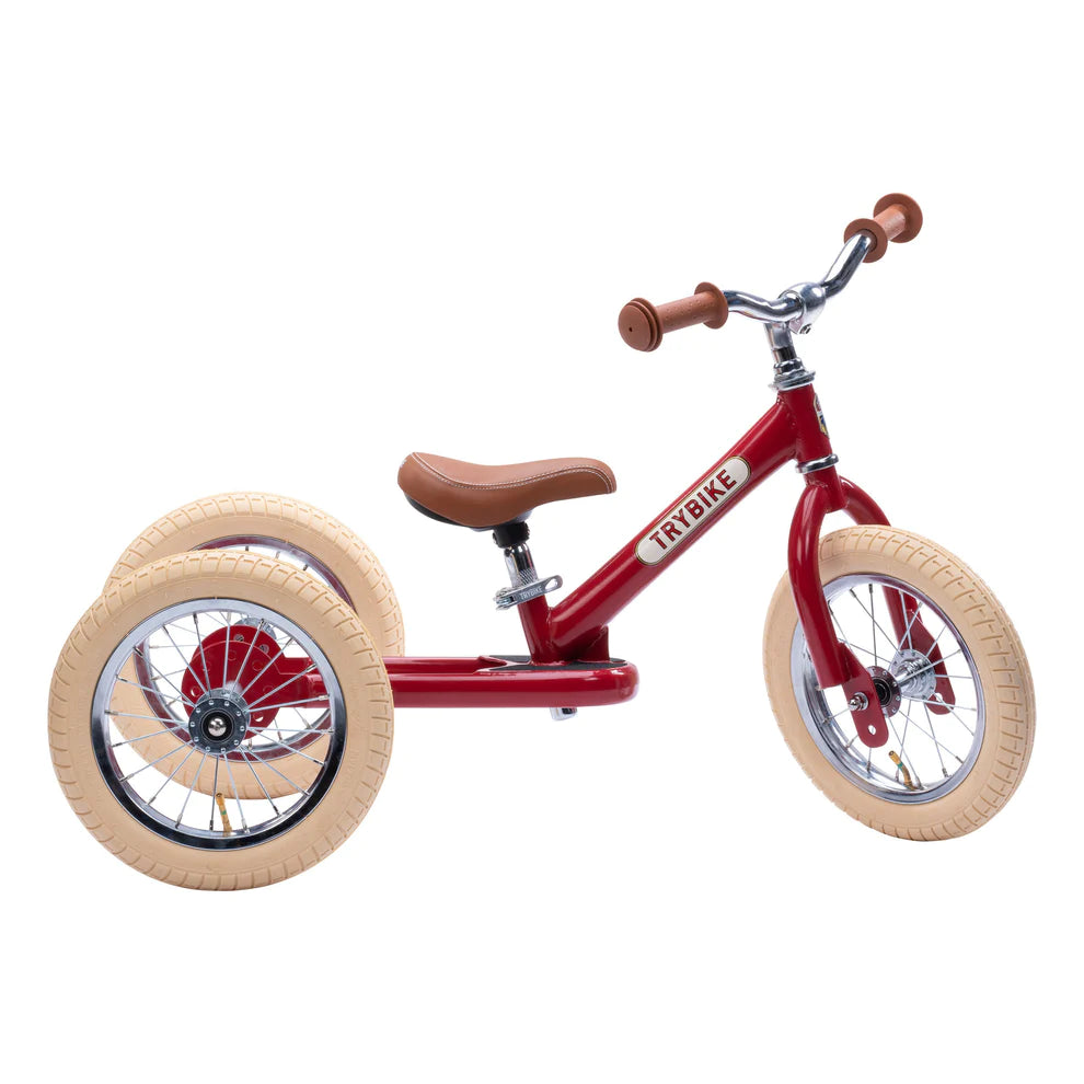 Trybike - Steel 2 In 1 Balance Trike Vintage Red
