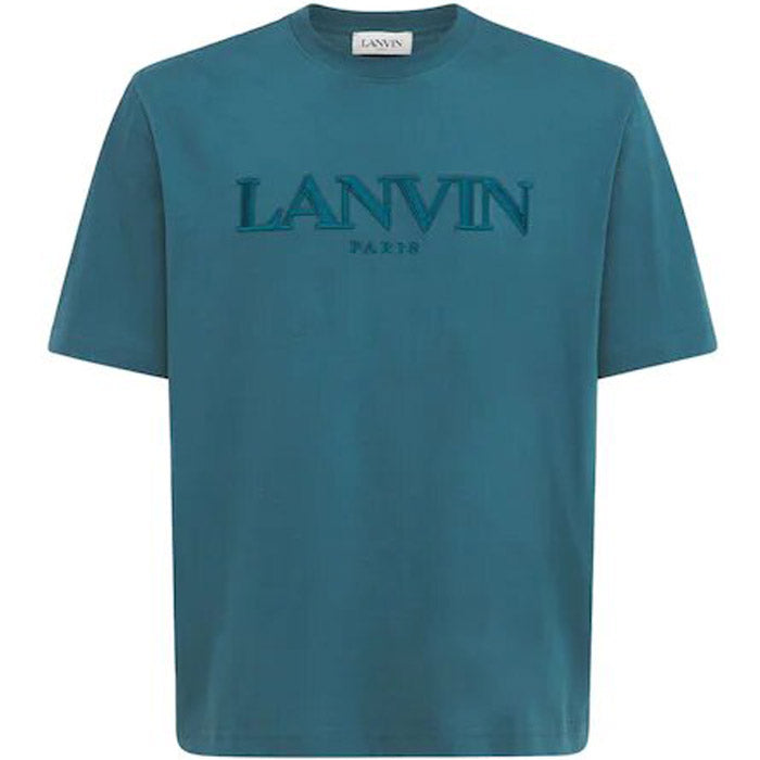 Lanvin Men's Embroidered T-shirt Green - XS GREEN