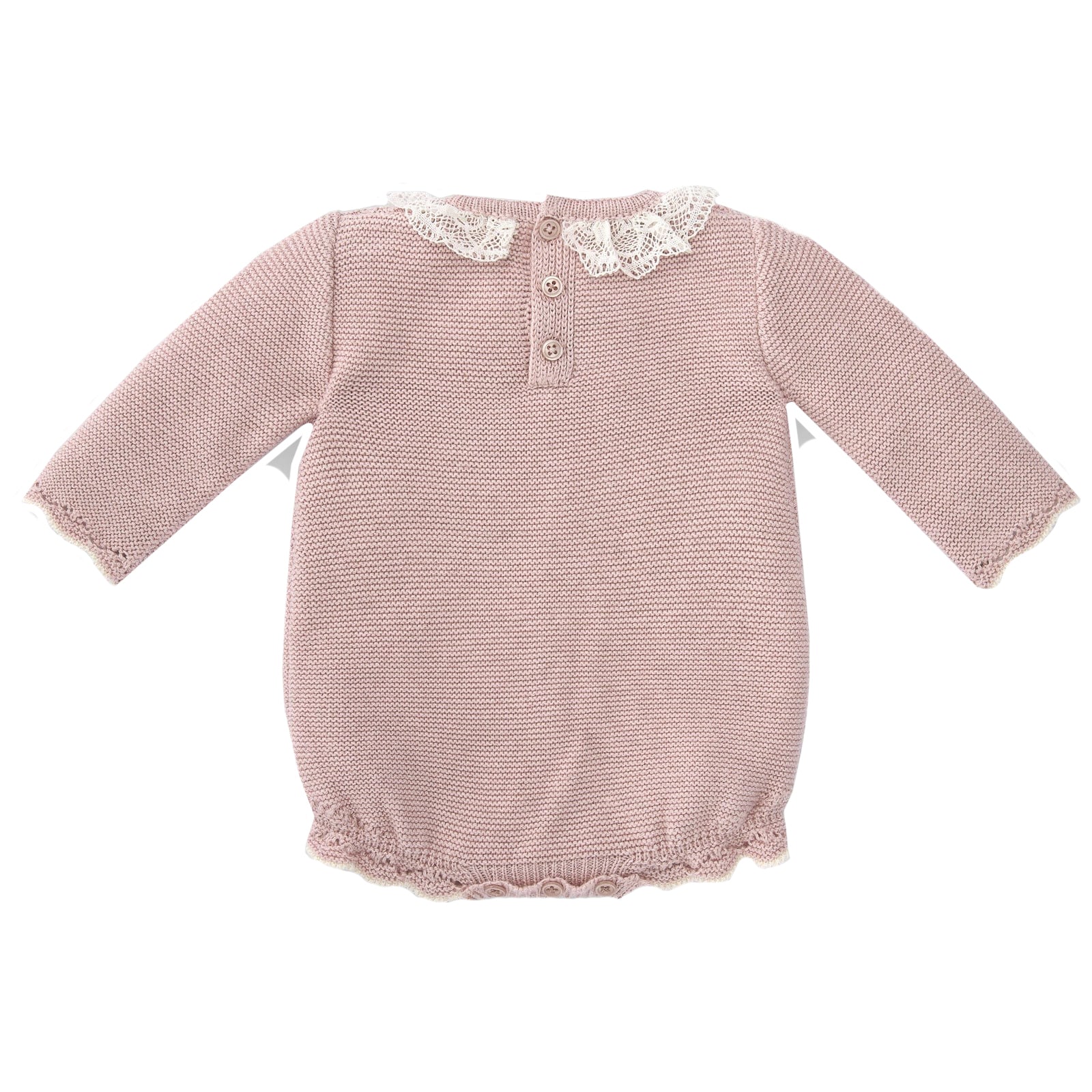 Paz Rodriguez Baby Girl Knitted Romper Pink 3M