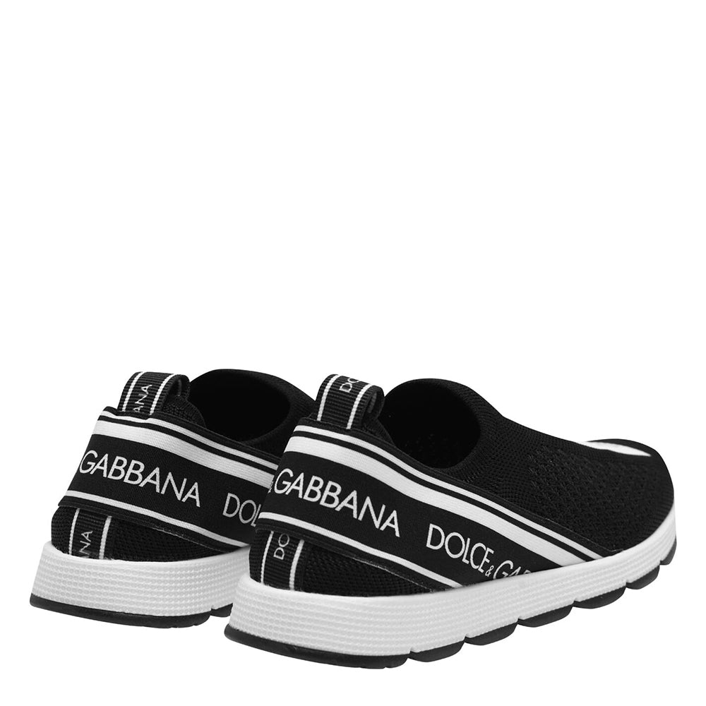 Dolce & Gabbana Boys Logo Slip On Trainers Black Eu32