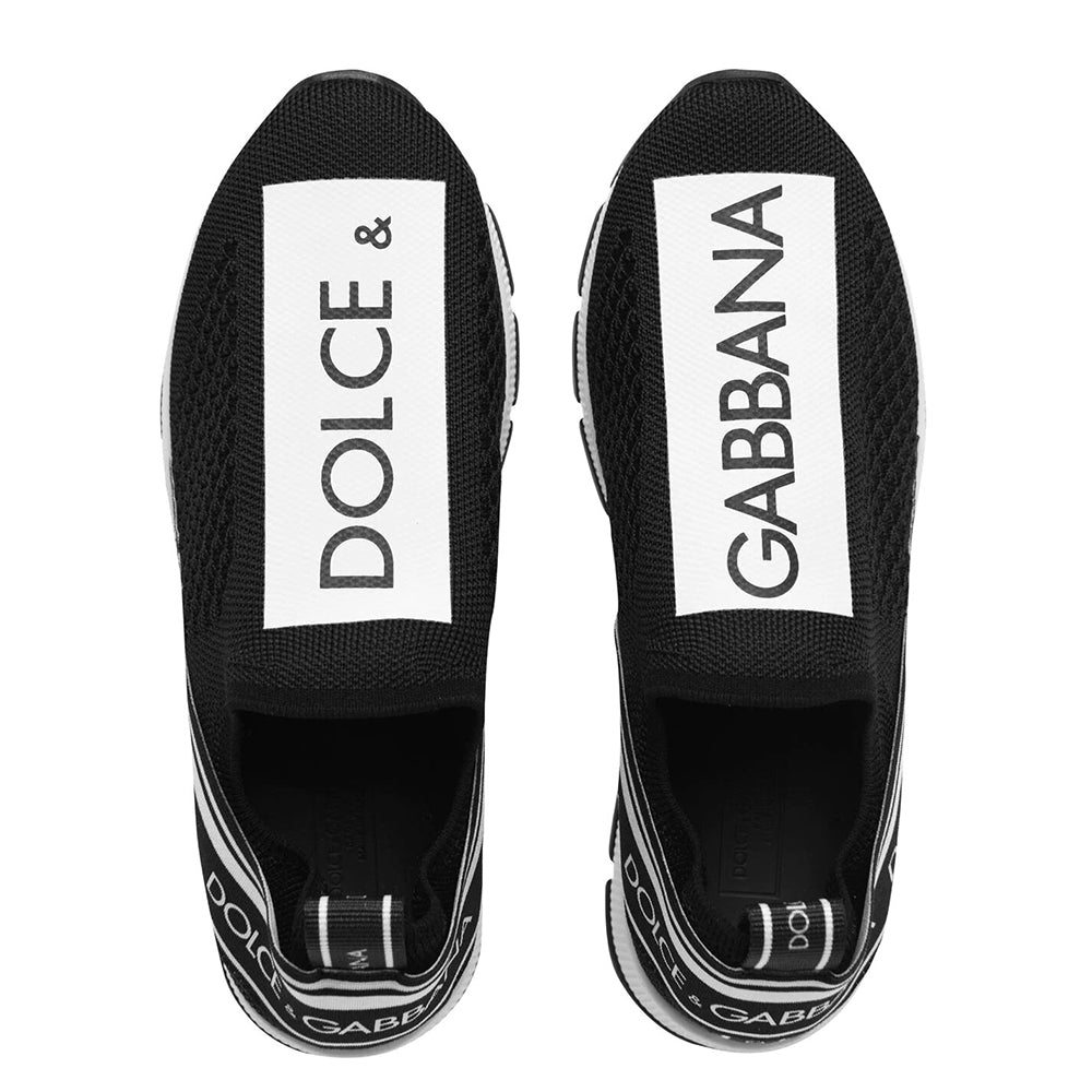 Dolce & Gabbana Boys Logo Slip On Trainers Black Eu24
