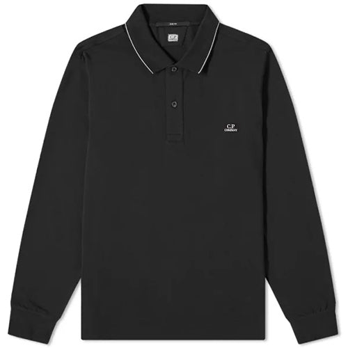 C.P Company Boys Long Sleeve Polo Black 10Y