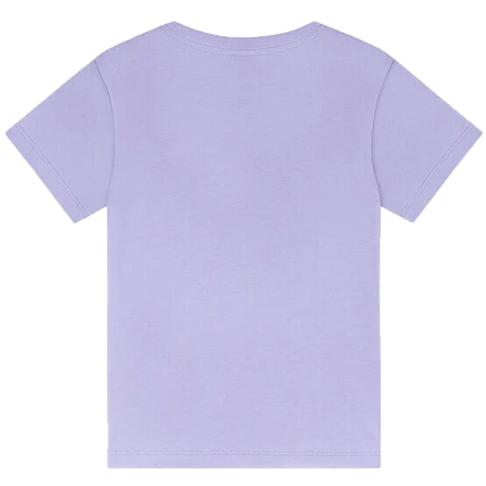 Versace Girls Medusa Embroidered Logo T Shirt Purple 6Y