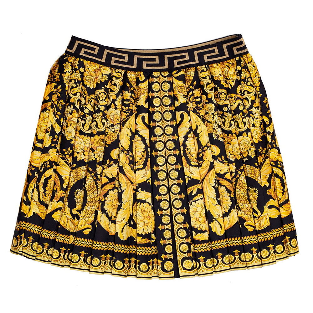 Versace Teen Girls Pleited Skirt Gold 14Y