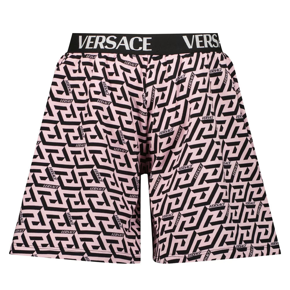 Greca-print swim shorts, Versace