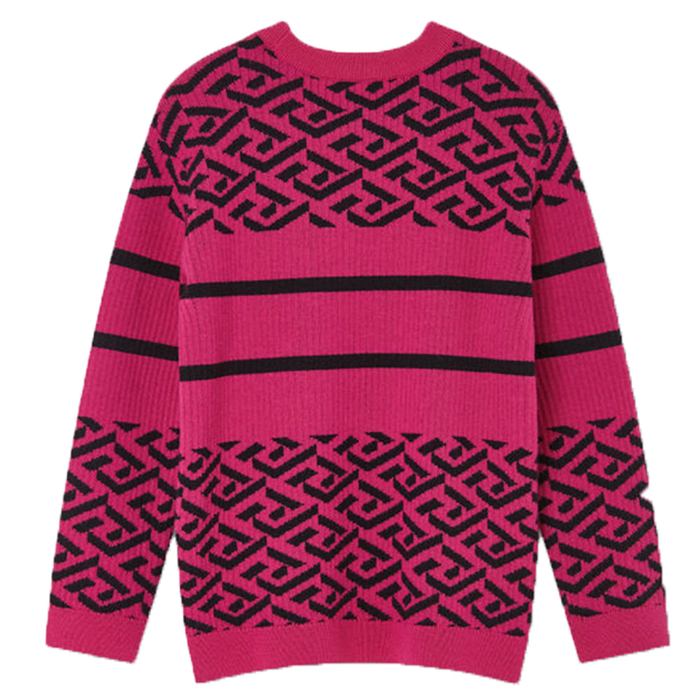 Versace Girls Wool Knitted Medusa Jumper Pink 14Y