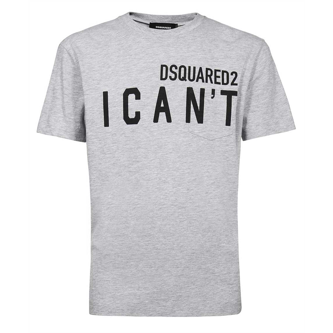 Dsquared2 Men's I Can't Logo T-shirt Grey XXL