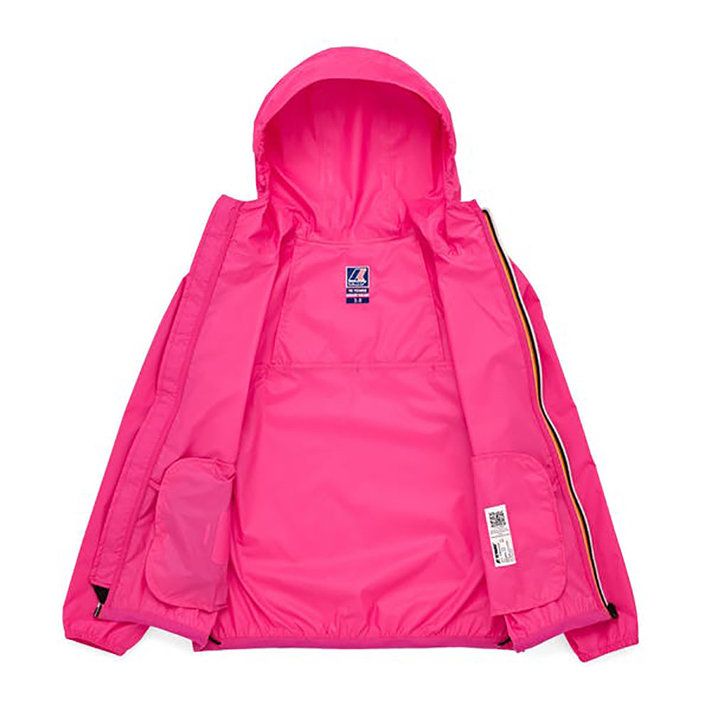 K-way Girls Le Vrai 3.0 Claude Waterproof Jacket Pink 10Y