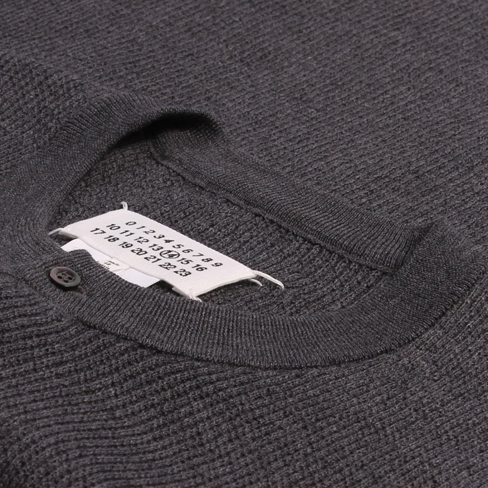 Maison Margiela Men's Classic Elbow Knit Sweater Grey - GREY M