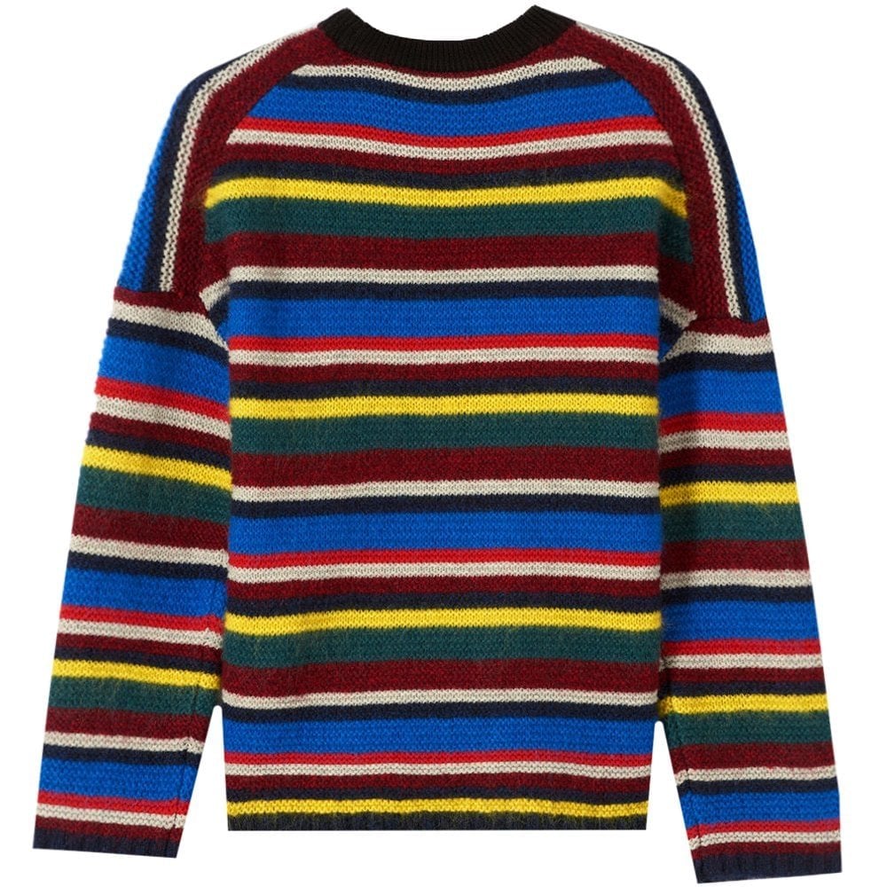 Kenzo Men's Jumping Tiger Colour Block Sweater Multicoloured Multi Coloured L