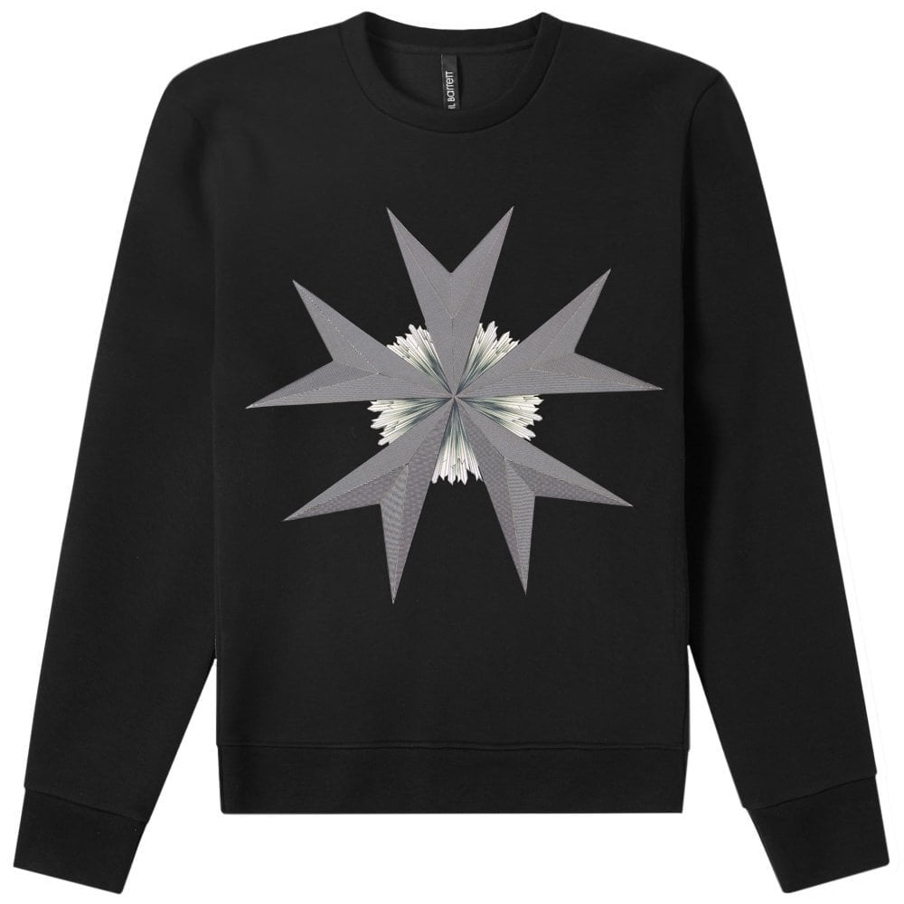 Neil Barrett Men's Star Print Sweatshirt Black - BLACK S