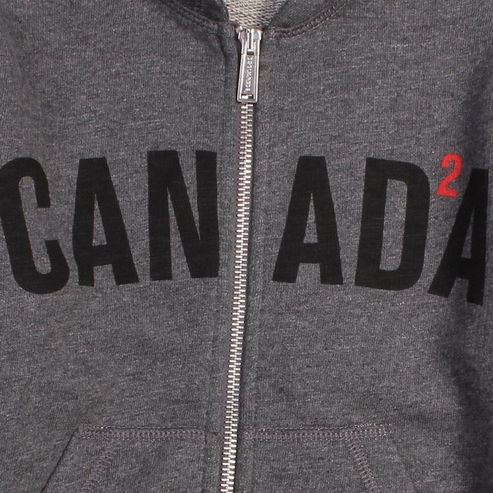 Dsquared2 Boys Canada Hoodie Dark Grey 6Y