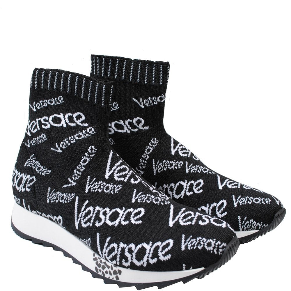 Young Versace Boys Slip On Shoes Black 29