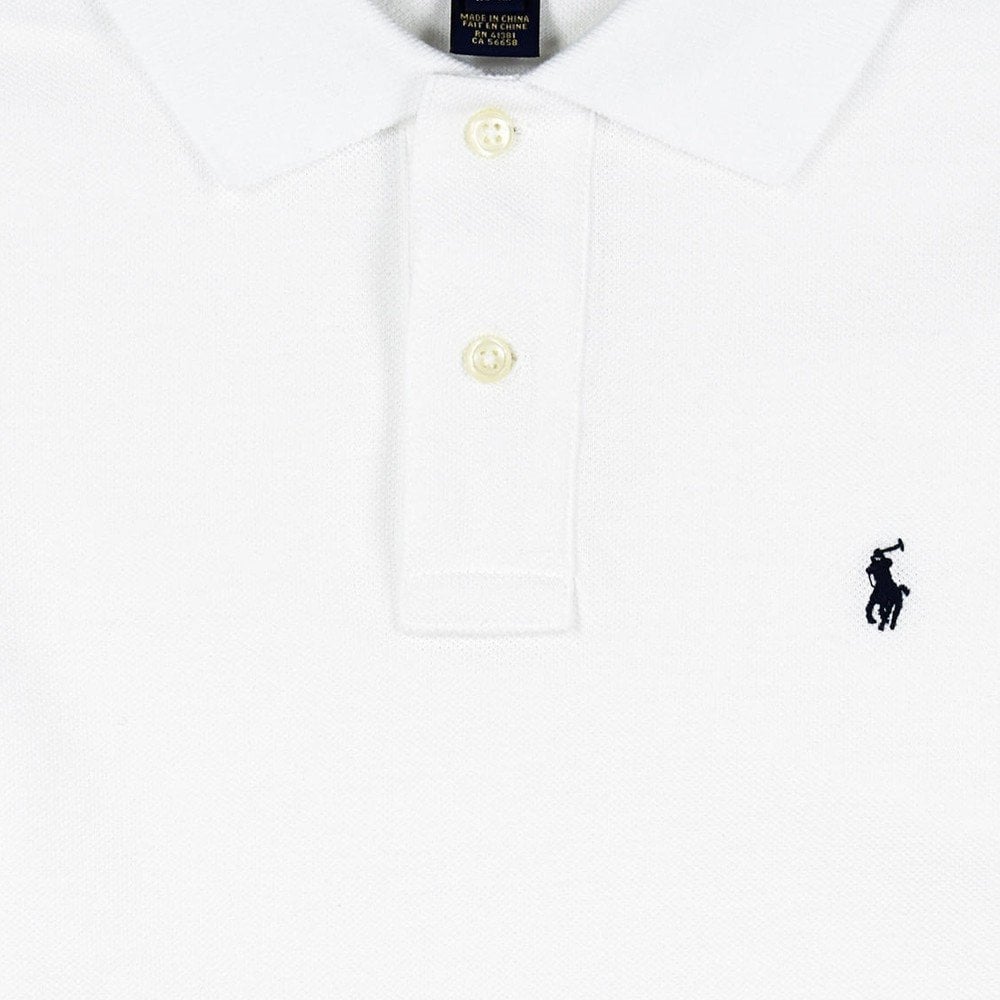 Ralph Lauren Boy's Logo Polo Shirt White 10-12 Years