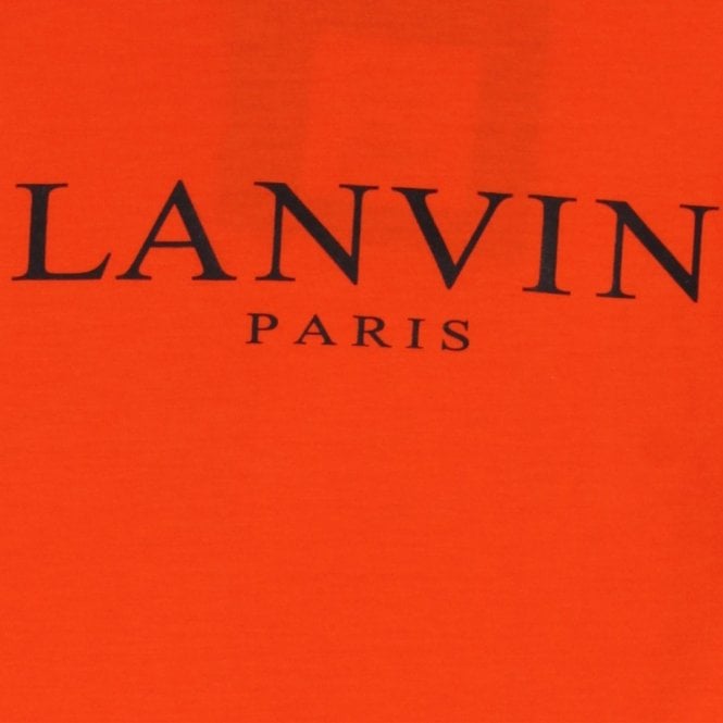 Lanvin Boys Logo T-shirt Orange 12Y