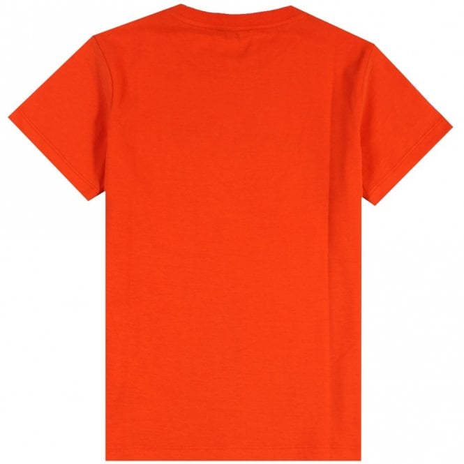 Lanvin Boys Logo T-shirt Orange 12Y