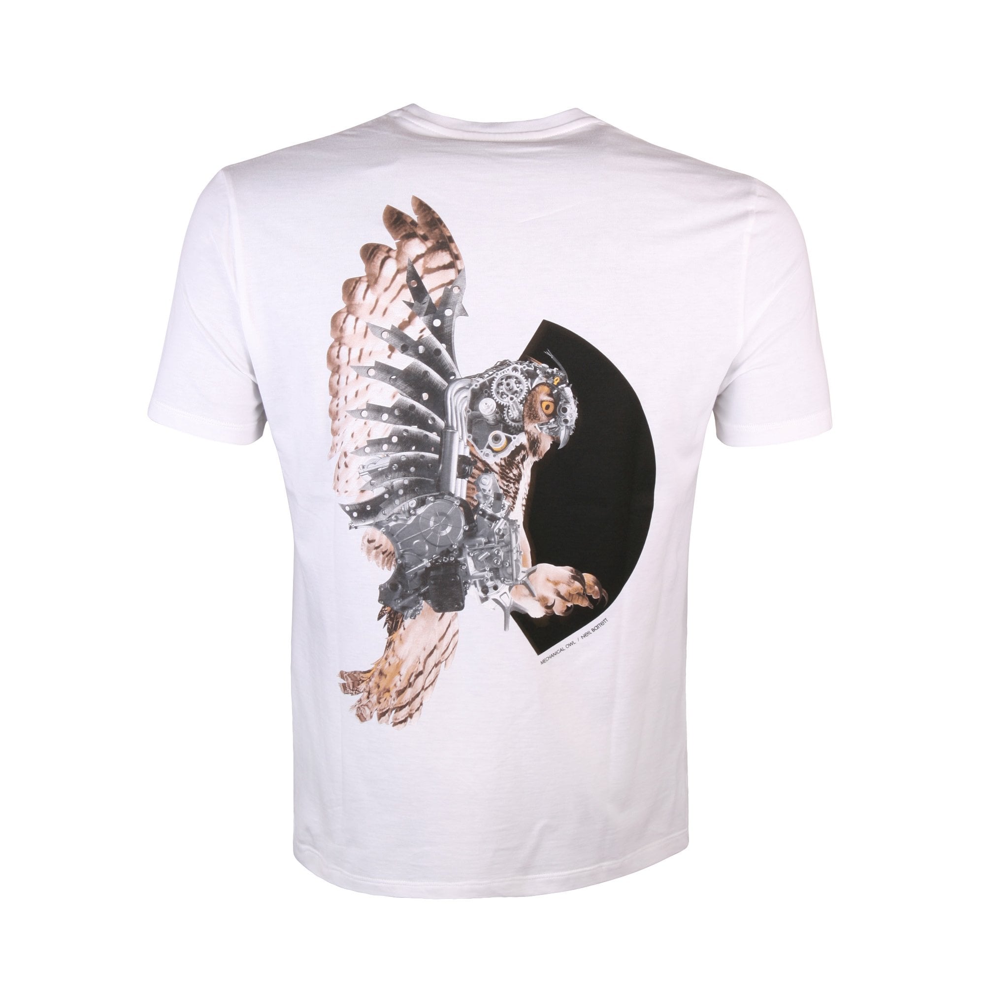 Neil Barrett Men's Eagle Print T-shirt White XL