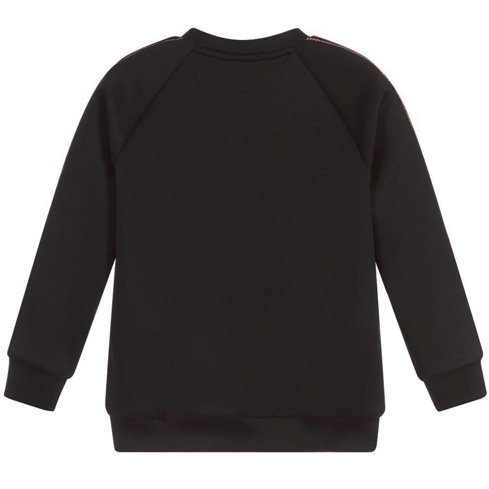 Fendi Boys Arm Logo Neoprene Sweatshirt Black 10Y
