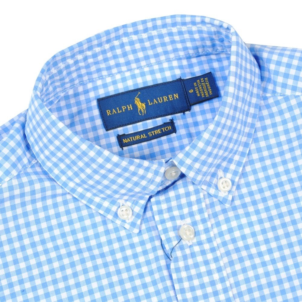 Ralph Lauren Boy's Logo Checkered Shirt Blue 6 Years