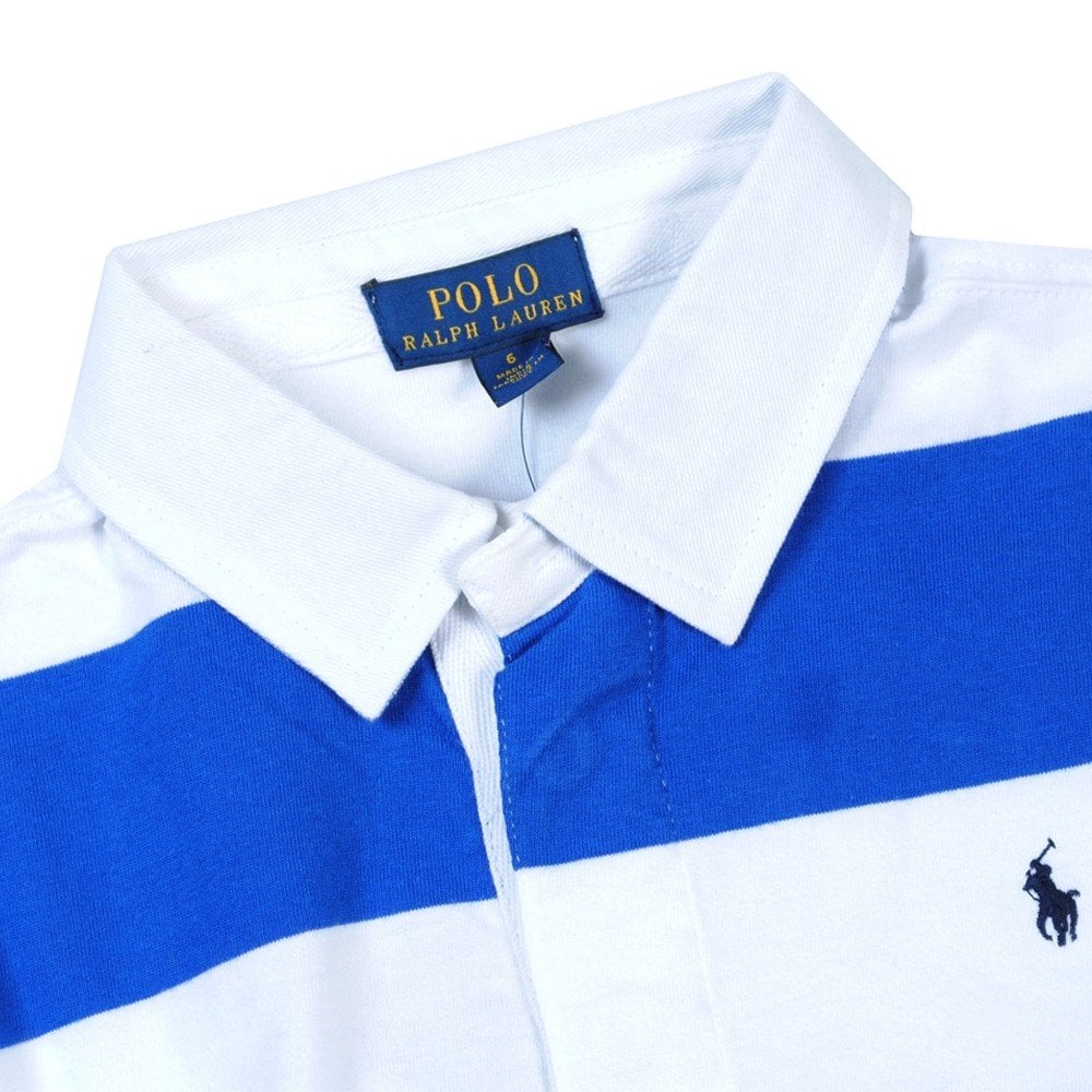 Ralph Lauren Boy's Long Sleeve Polo Shirt Blue 8 Years