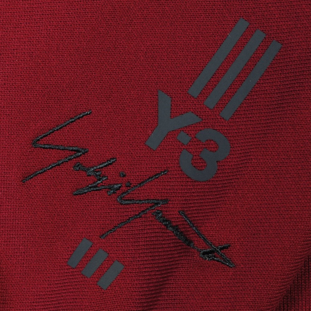 Y-3 Men's Arm Logo Hoodie Burgundy XL
