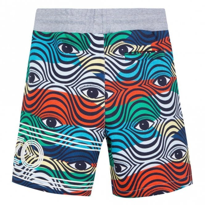 Kenzo Boys Eye Logo Shorts Multicoloured