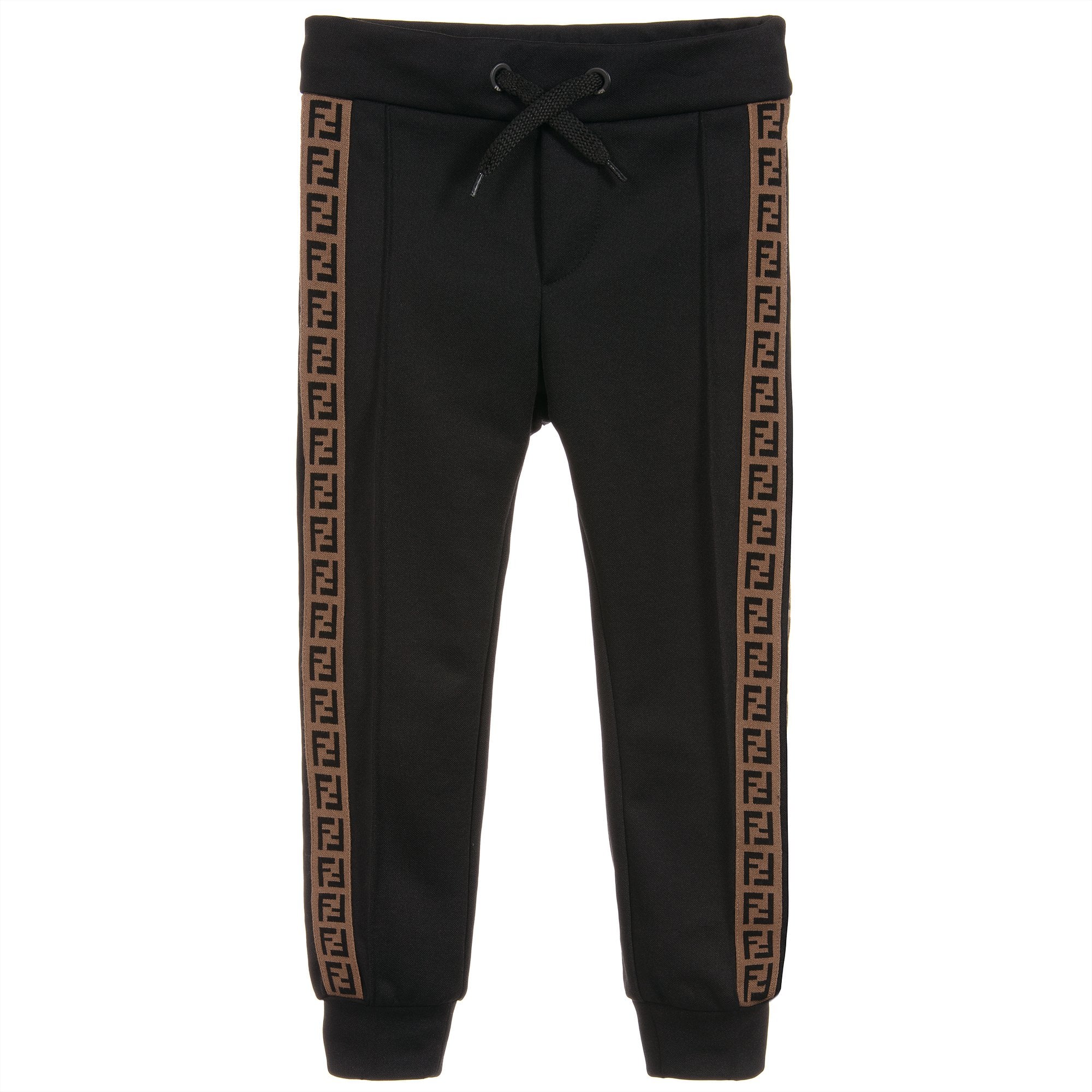 Fendi Boys Logo Sweat Trousers Black 10Y