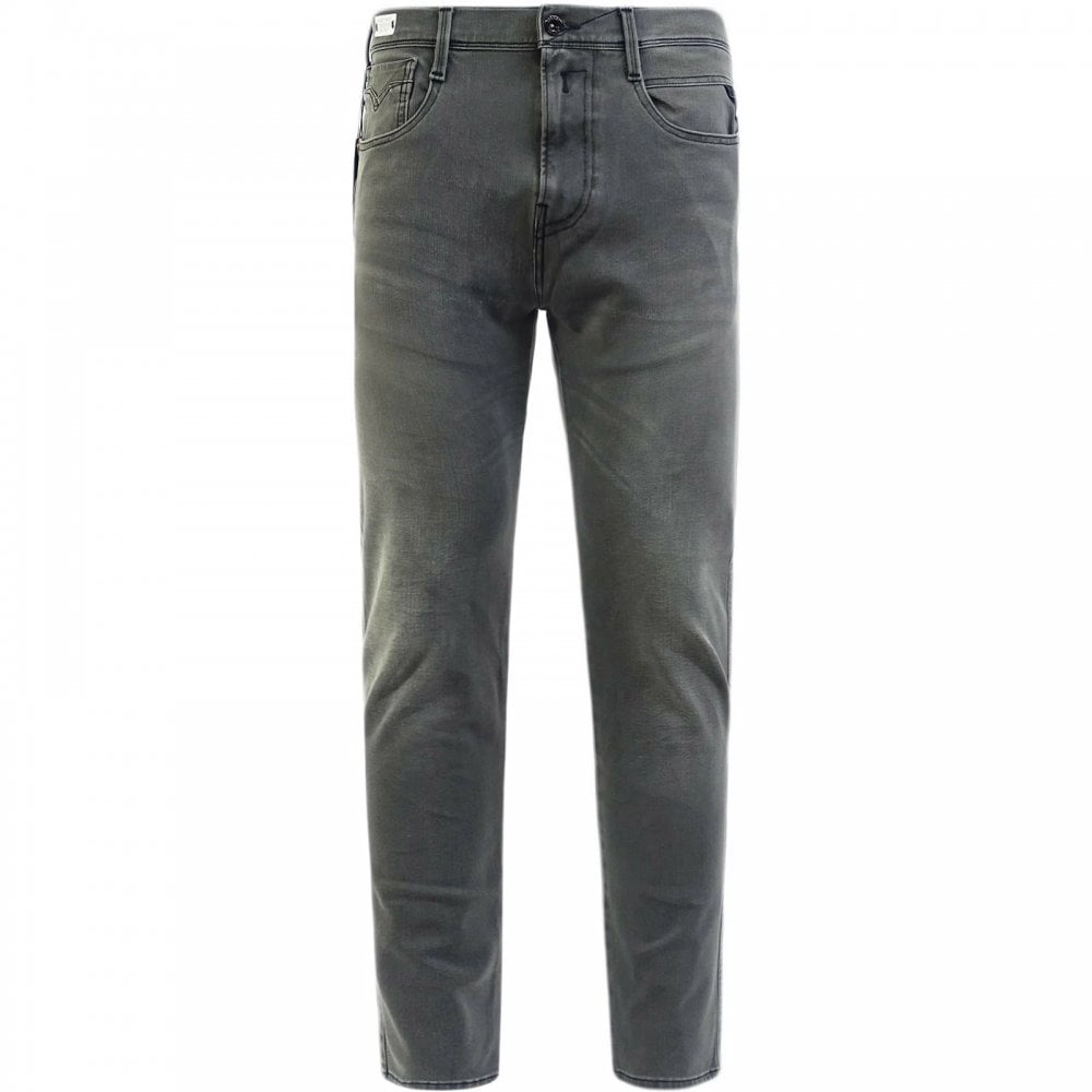 Replay Men's Hyperflex Plus Slim Fit Jeans Grey - GREY 30 32