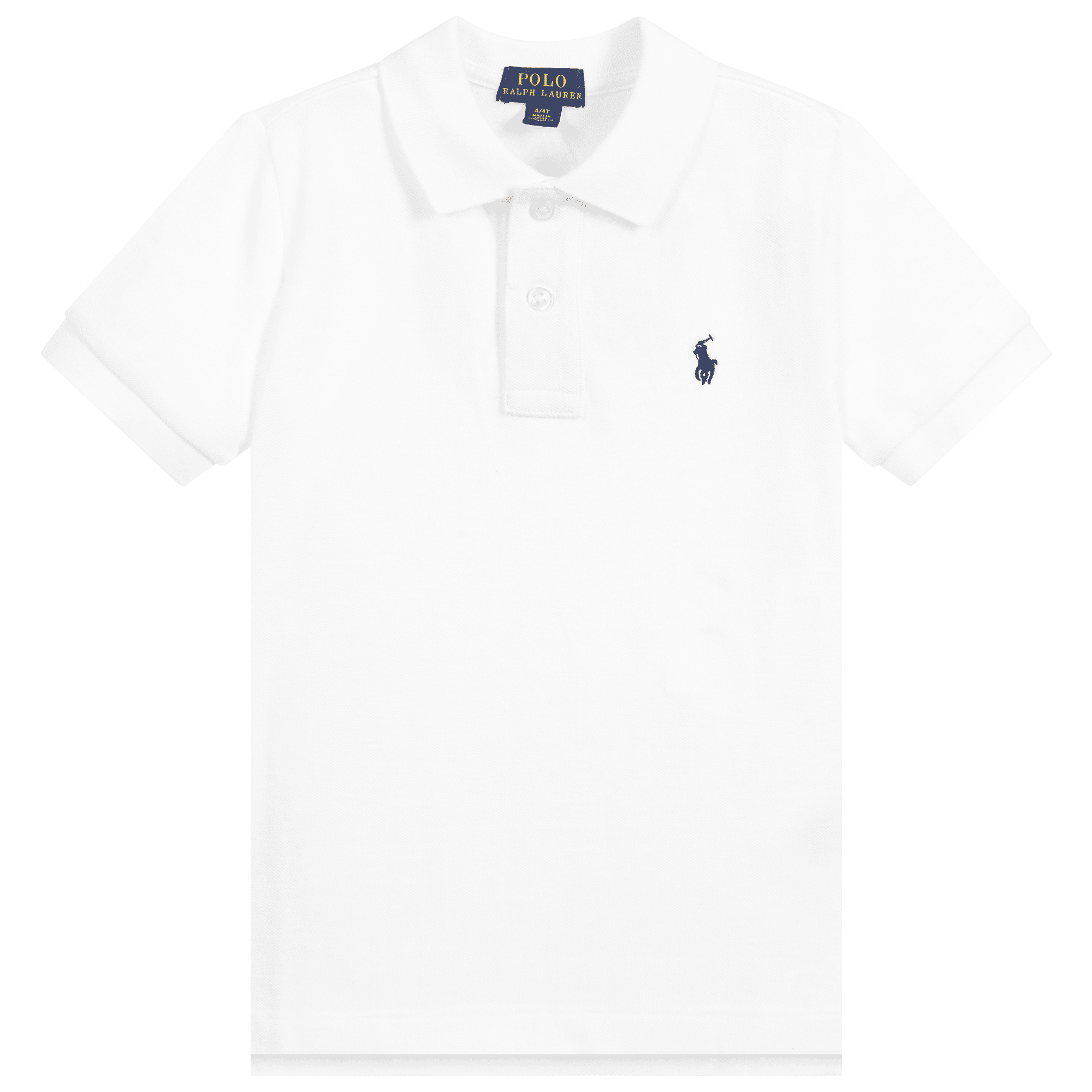 Ralph Lauren Boy's Logo Polo Shirt White 10-12 Years