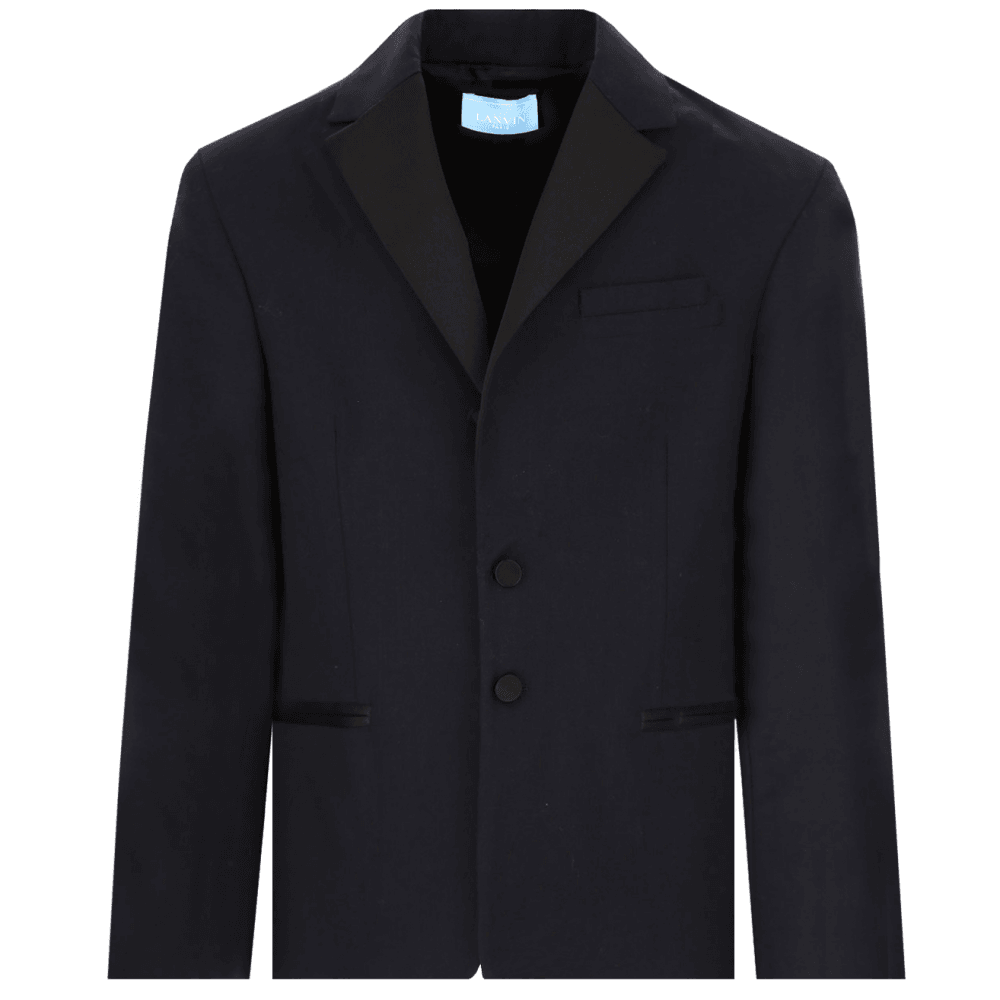 Lanvin Boys Blazer Jacket Navy - NAVY 12Y