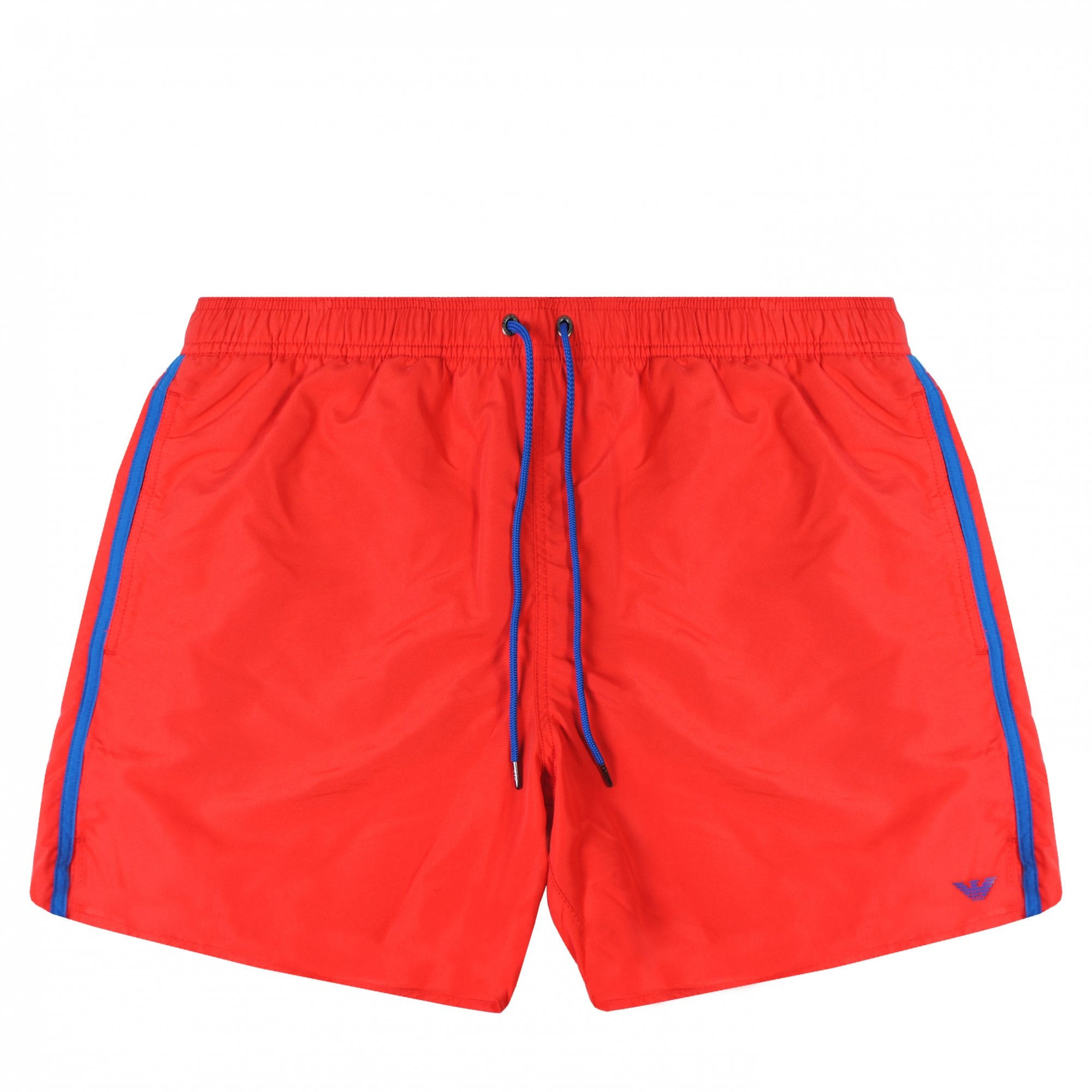 Emporio Armani Men's Logo Swim Shorts Red L
