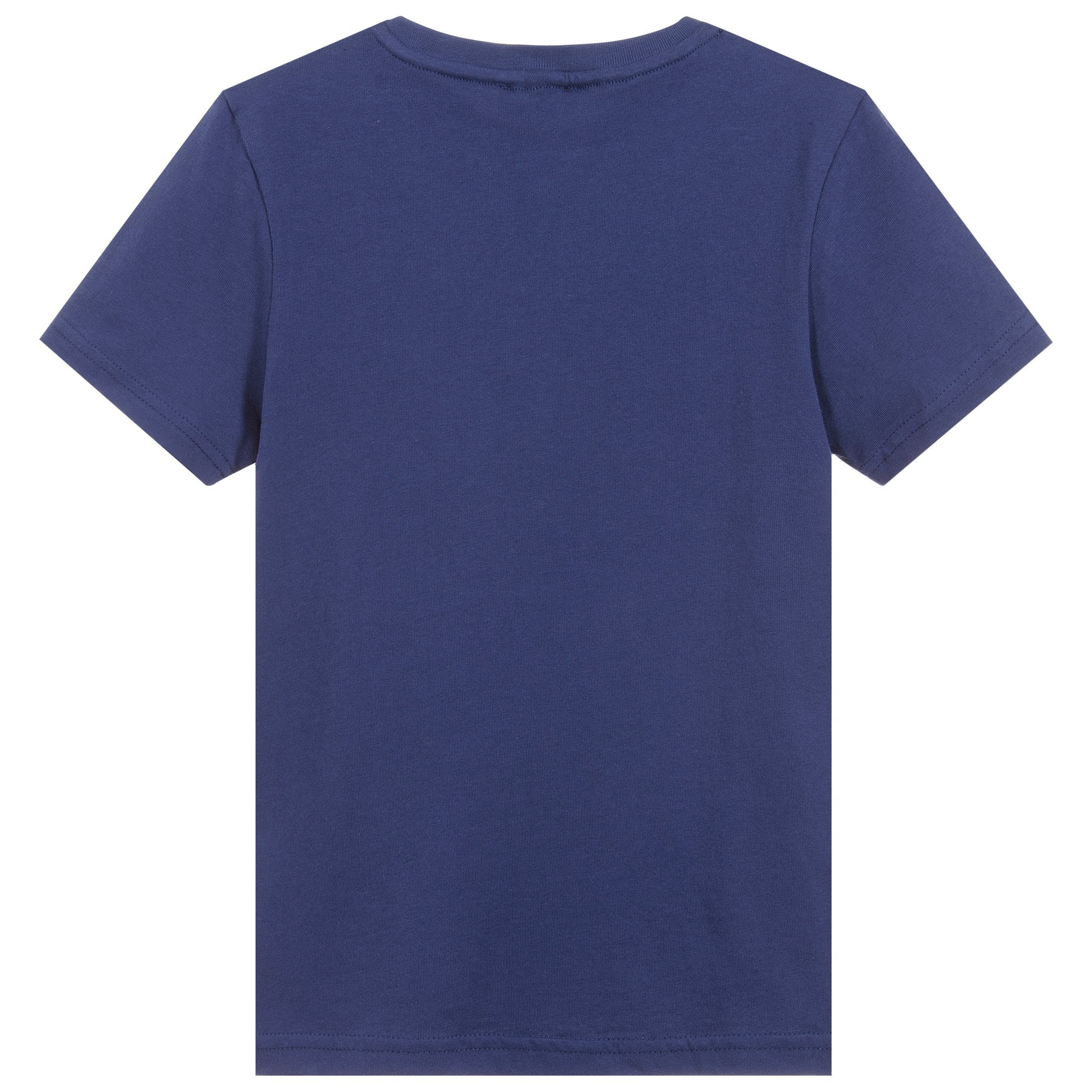 Dkny Boys Logo T-shirt Blue Cotton 14Y