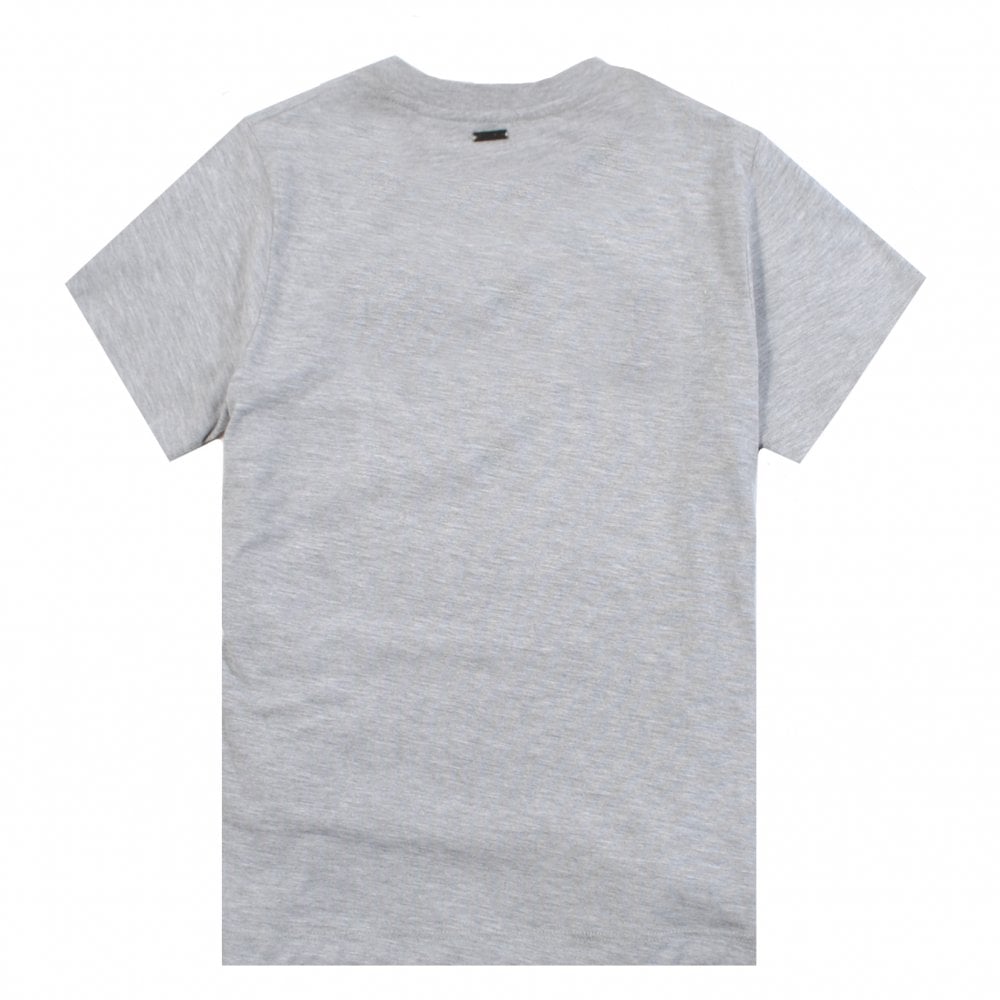 Lanvin Boys Crossed Logo T-shirt Grey 8Y