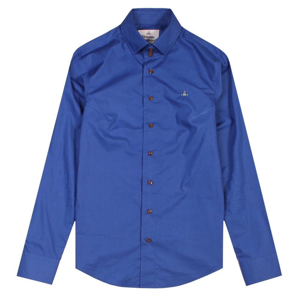 Vivienne Westwood Men's Three Button Shirt Blue - BLUE S