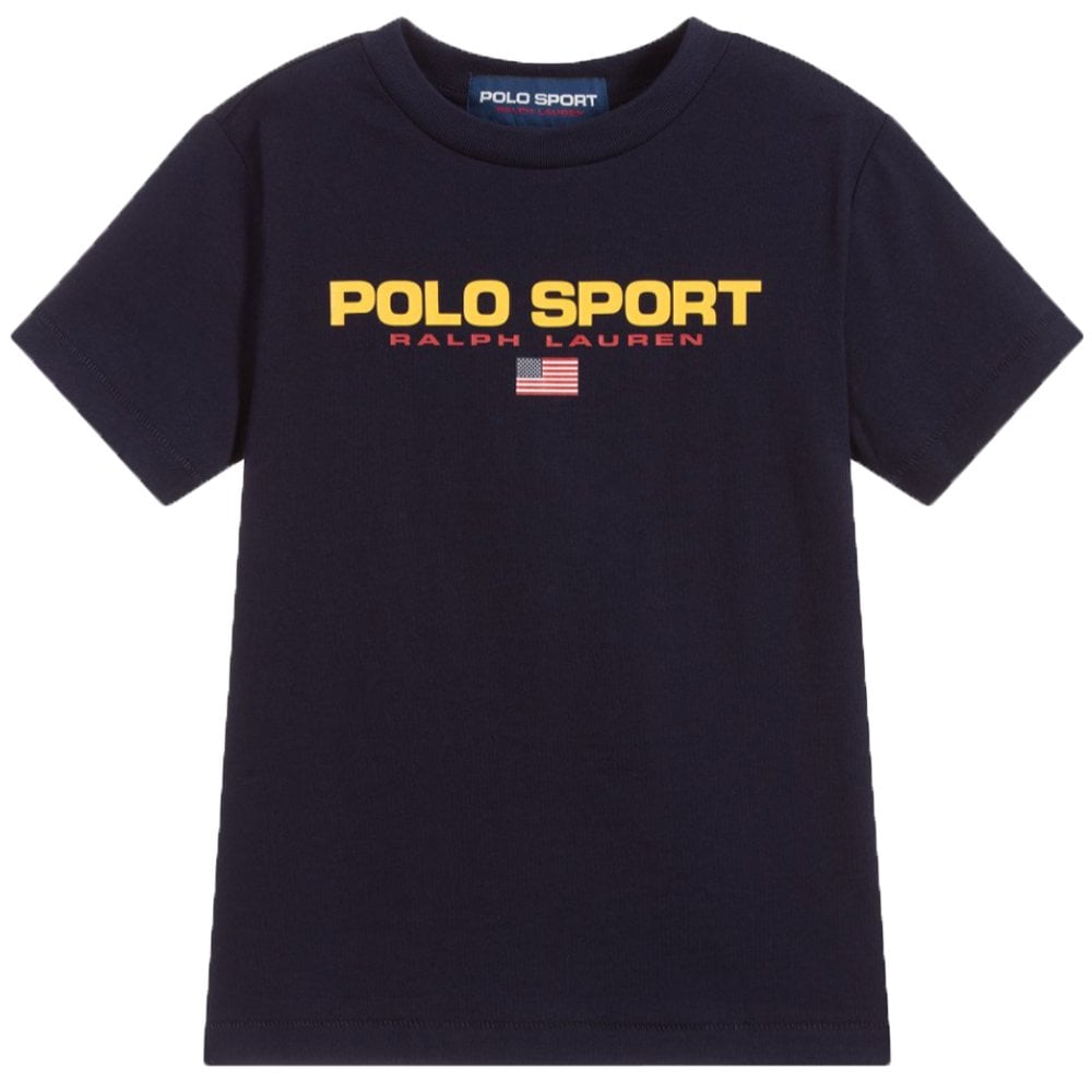 Ralph Lauren Boy's Polo Sport T-Shirt Navy - NAVY 4 YEARS