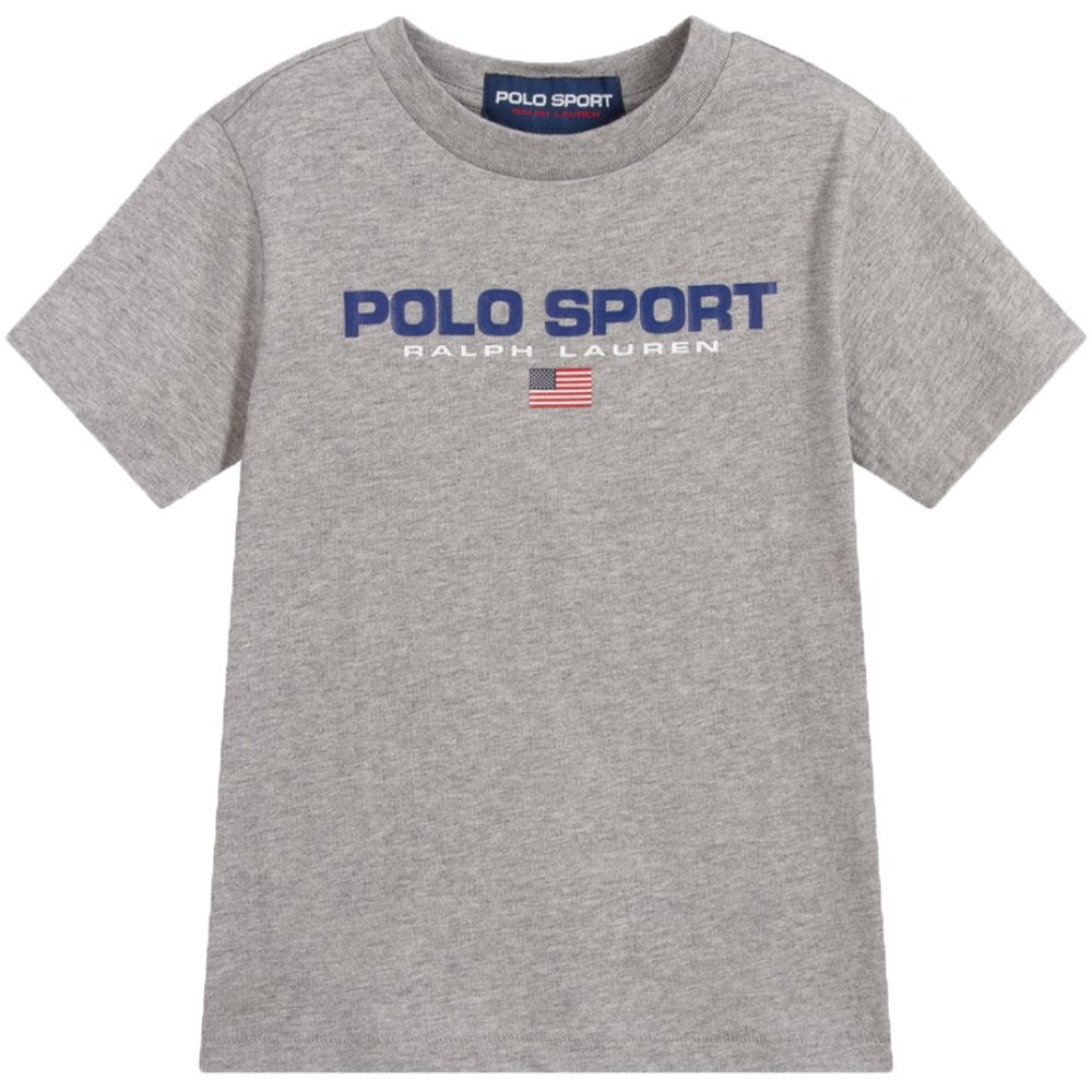 Ralph Lauren Boy's Polo Sport T-Shirt Grey - GREY S (8 YEARS)