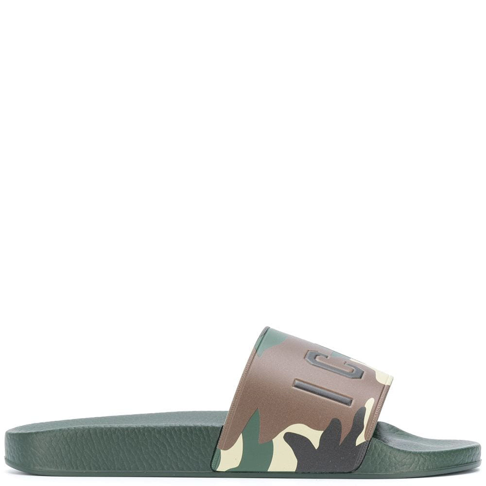 Dsquared2 Men's ICON Sliders Camouflage - UK 7 CAMOUFLAGE