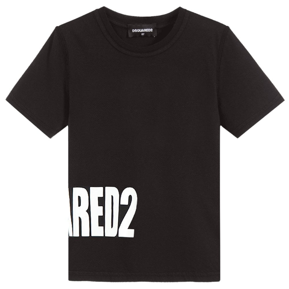 Dsquared2 Boys Side Logo T-Shirt Black - BLACK 10Y - 2023