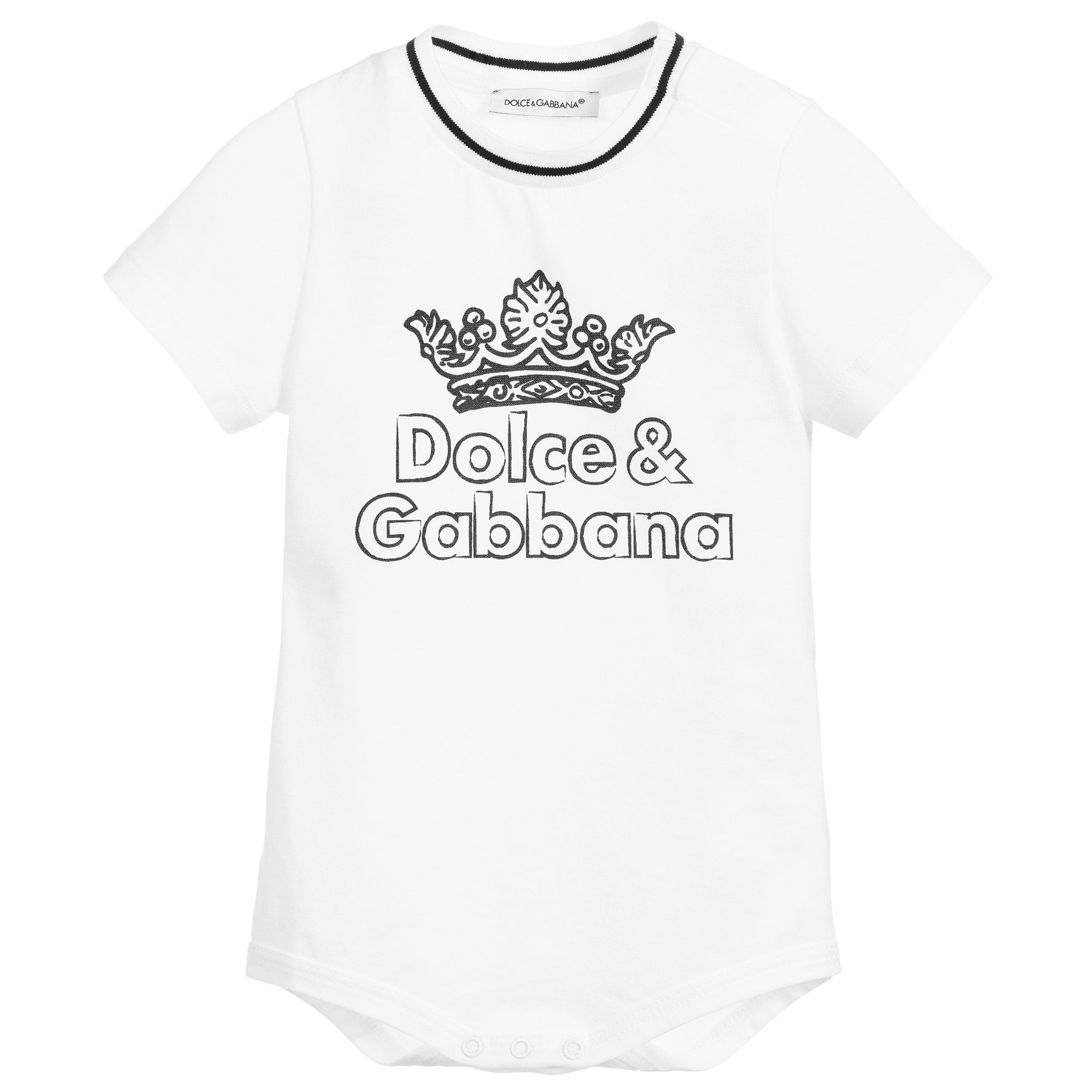 Dolce & Gabbana Baby Boys Body Suit White 6/9m