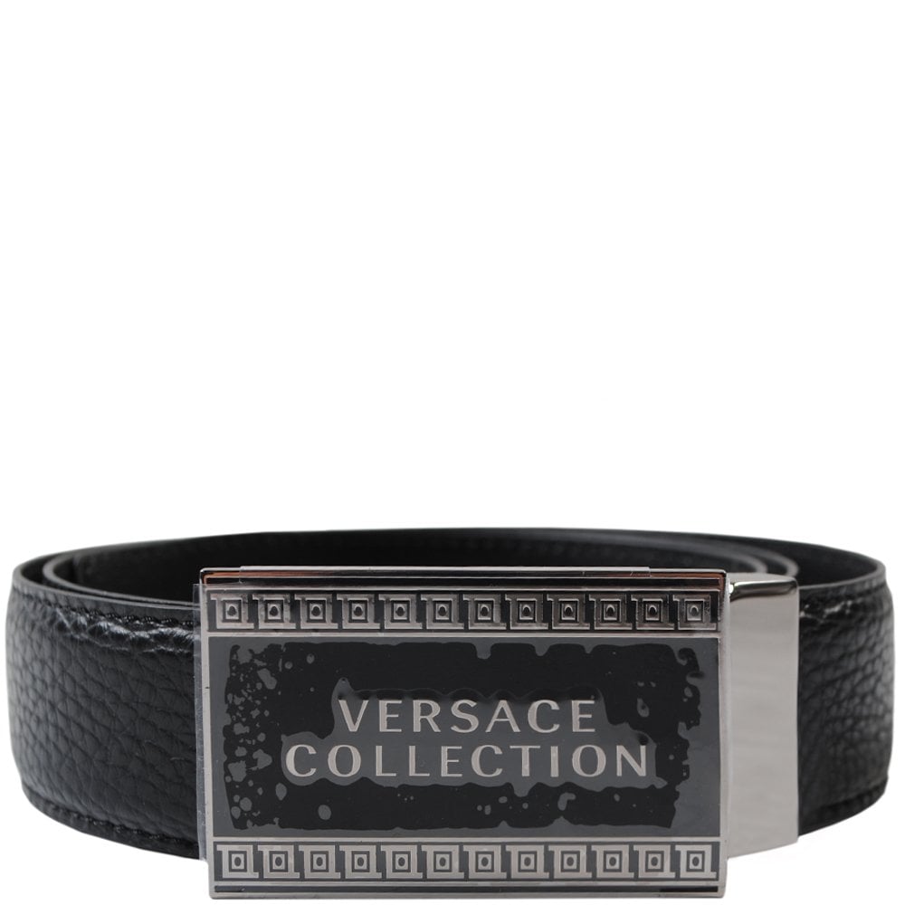 Versace Medusa logo-buckle Leather Belt - Black