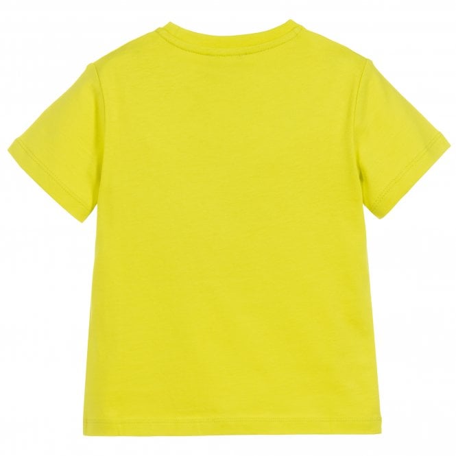 Young Versace Boys Logo Print T-shirt Yellow 12Y