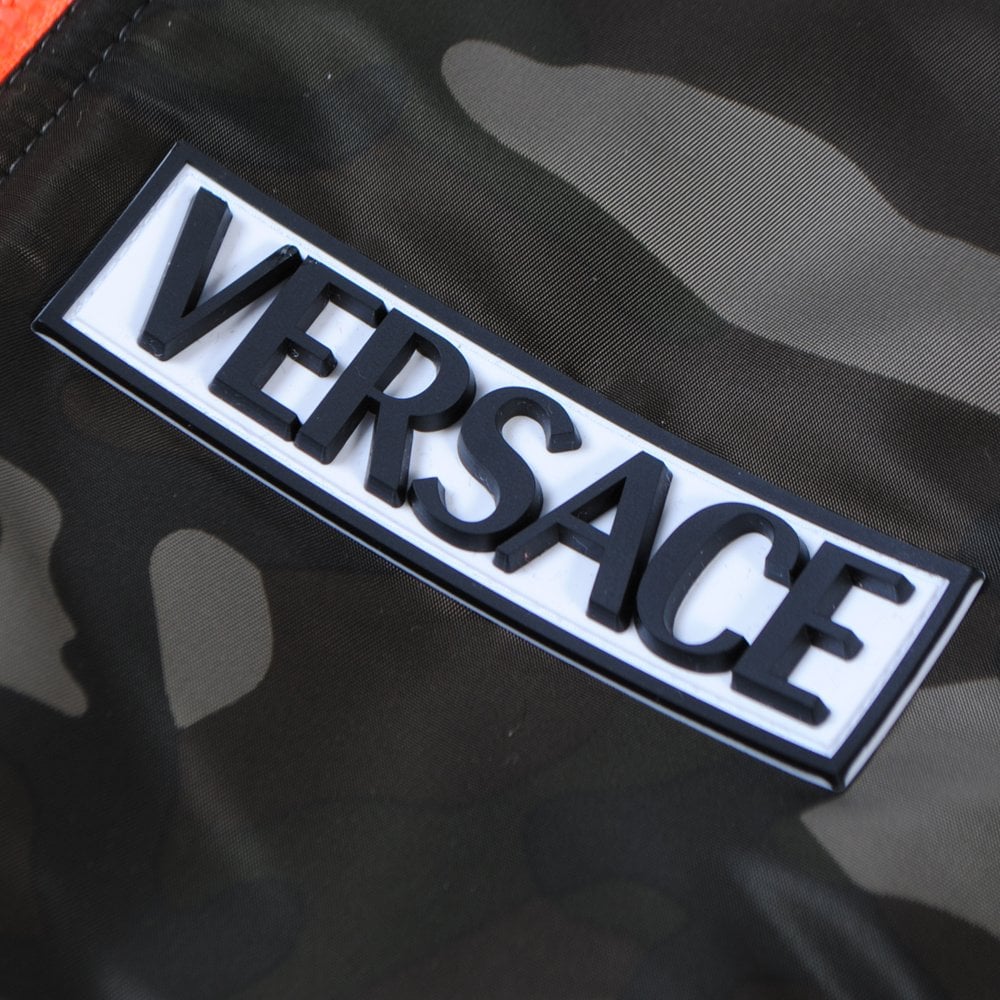 Young Versace Boys Camo Bomber Jacket Green - GREEN 10Y - 2023