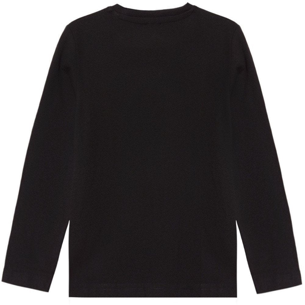 Dolce & Gabbana Boys Long Sleeve Metal Logo T-shirt Black 10Y