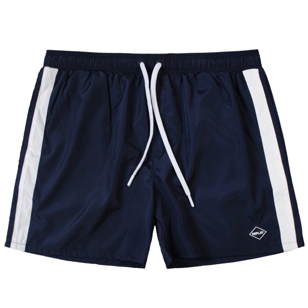 Replay Taped Swim Shorts Navy S