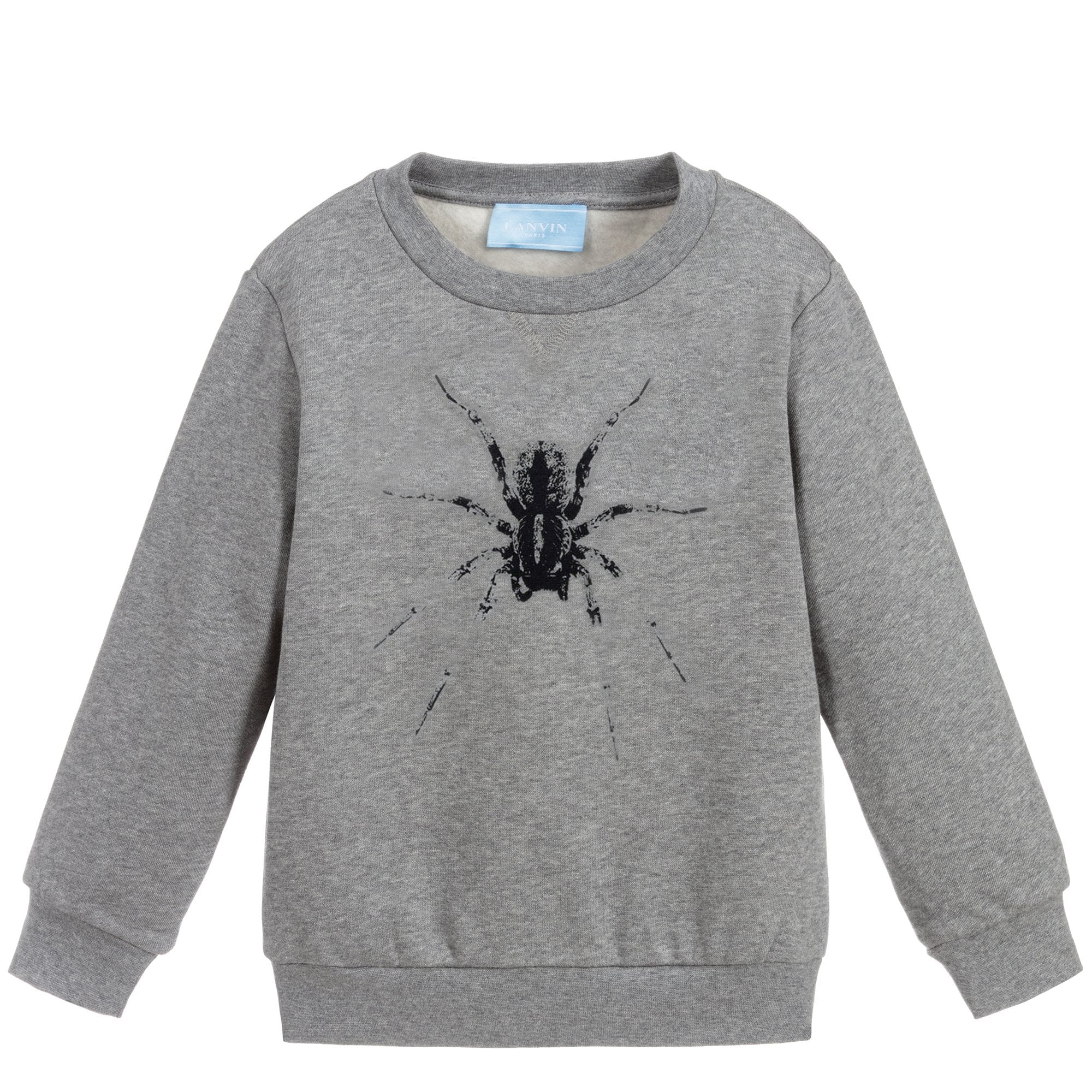Lanvin Paris Boys Spider Sweatshirt Grey - GREY 10Y