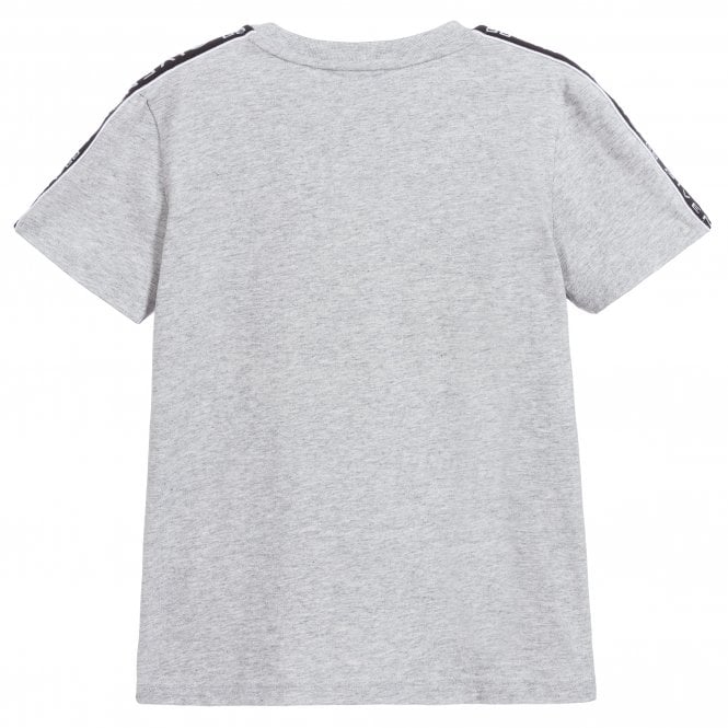 Givenchy Boys Tape Logo T-shirt Grey 4Y